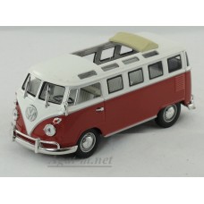 43208-ЯТ Volkswagen микроавтобус, бело-красный